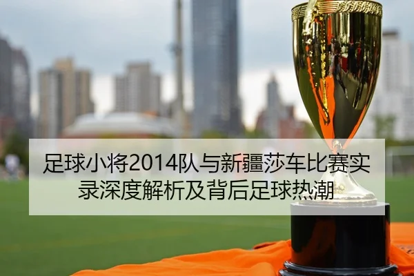 足球小将2014队与新疆莎车比赛实录深度解析及背后足球热潮